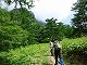 火山館への道のり